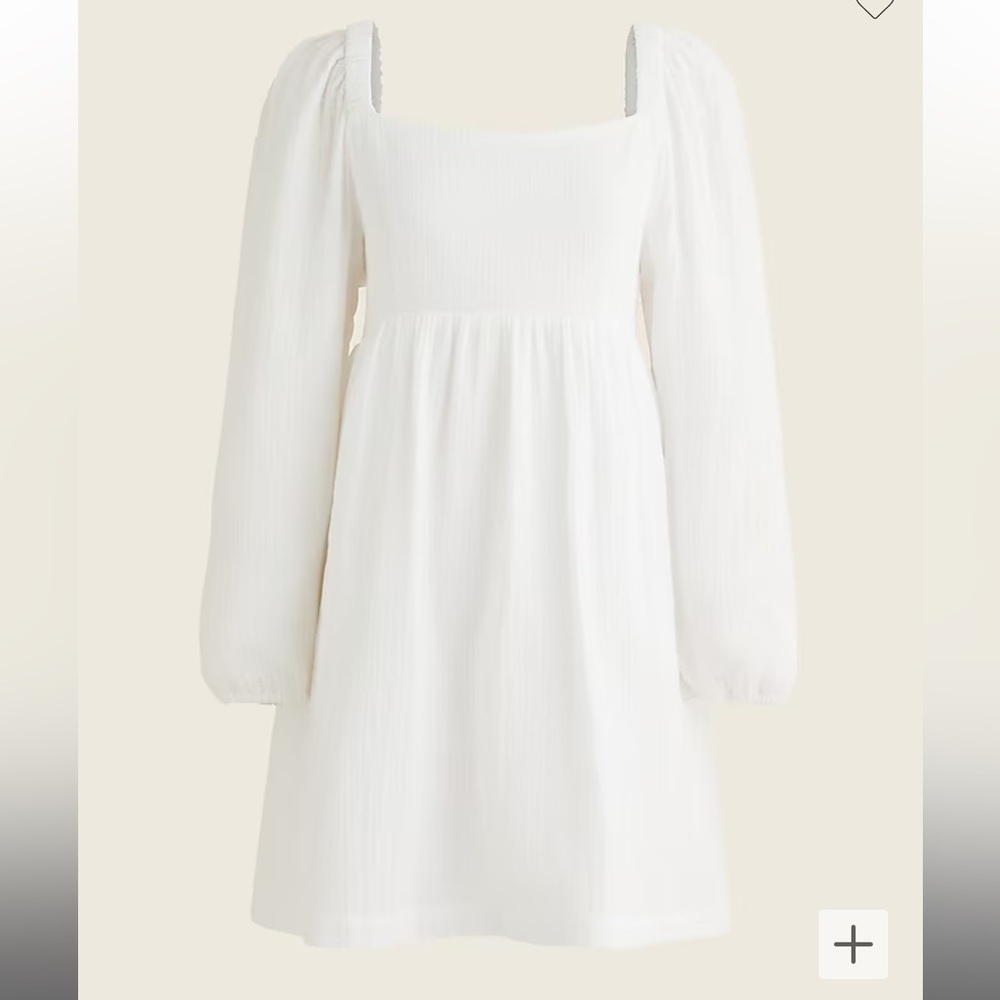 NWT J.Crew Squareneck soft gauze dress